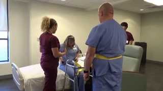 Physical Therapy Transfer Training  How To Transfer From Wheelchair To Bed [upl. by Anotyal919]