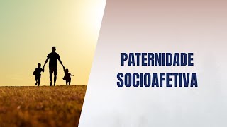 Paternidade socioafetiva [upl. by Akilegna]