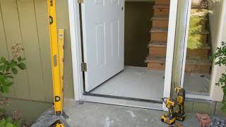 Jeld Wen Front Door Installation  Really crappy products and craftsmanship PART 1 [upl. by Raddi]