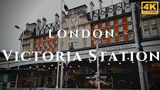 London Victoria Station Walk Through England 4K [upl. by Anawik712]