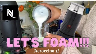 How To Foam Milk With Aeroccino 3 Make Coffee With Foam Tips amp Tricks  Easy Foamed Latte Recipe [upl. by Haeluj177]