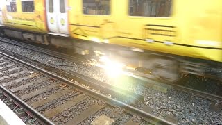 Merseyrail 507 009 making arcs at Birkdale station [upl. by Modnarb544]