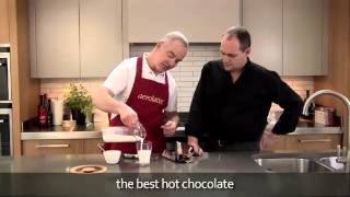 How to make a hot chocolate using an aerolatte milk frother [upl. by Nirrek]