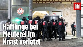 Gefängnismeuterei Polizei stürmt Knast in Thüringen  JVA Untermaßfeld [upl. by Kola]